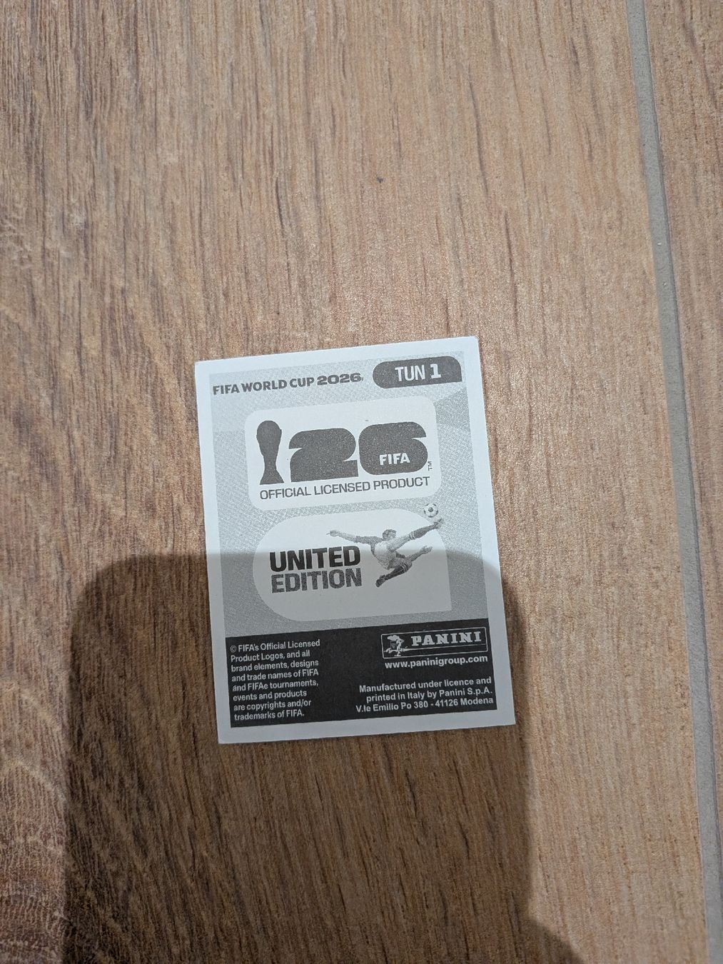 Panini Carte collezionabili: Panini Bild TUN 1 – Usato da Eschenbach SG venduto da SanFranciscoCalifornia 1