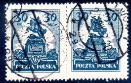 POLEN 1925 STATUE VON SOBIESKI PAAR GESTEMPELT  - O92