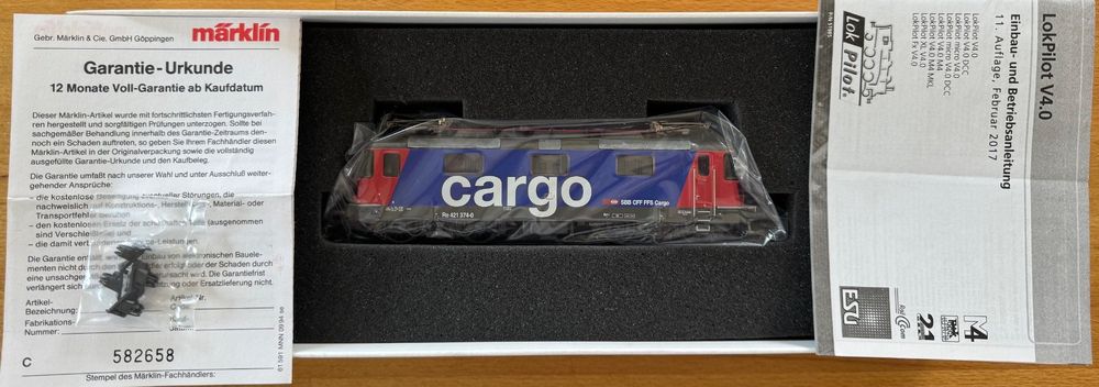Märklin | SBB Re 421 - Cargo-Ausführung | AC digital mfx H0 (Gebraucht ...