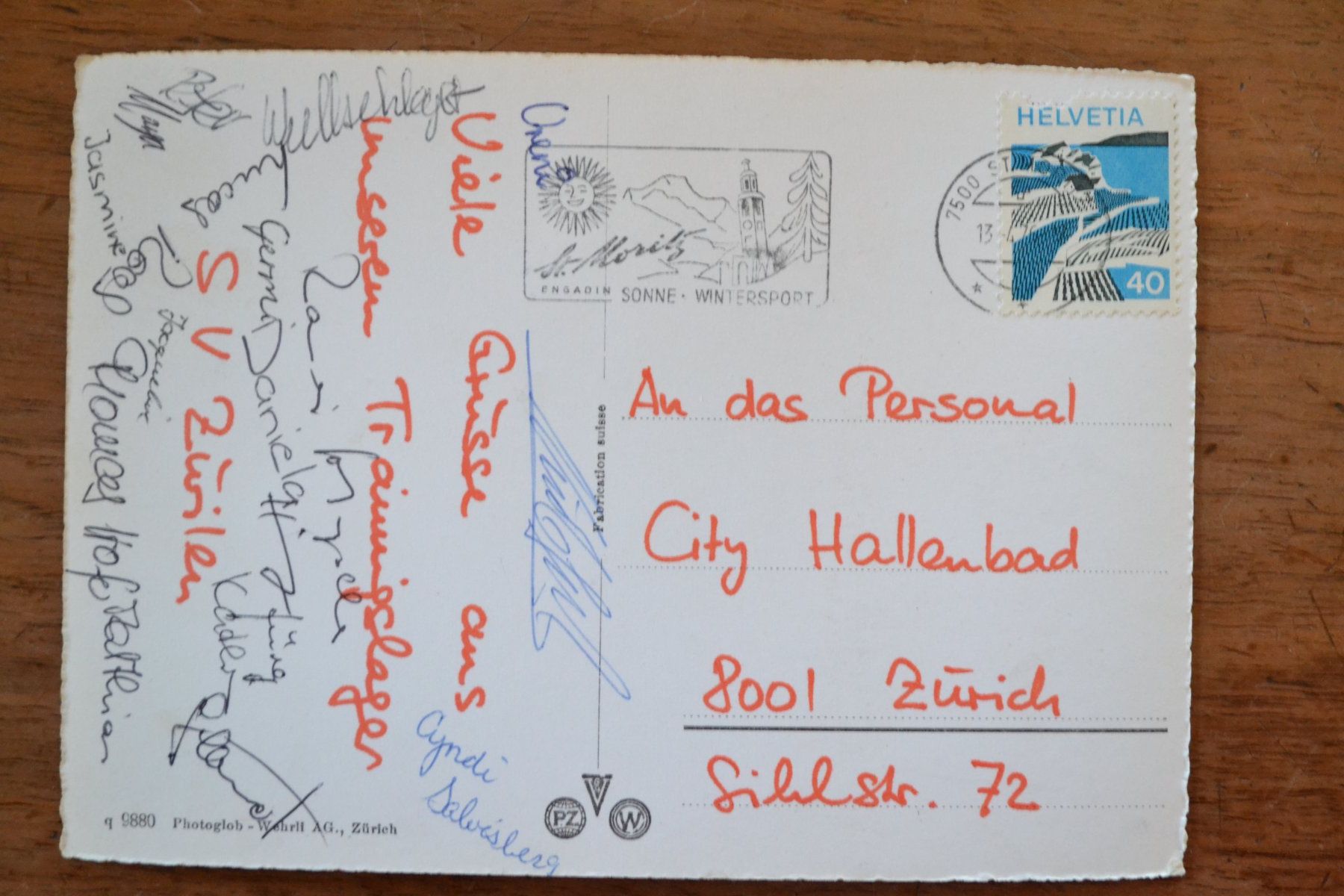Cartoline postali: AK St. Moritz mit Languardkette GR – Usato da Beinwil am See venduto da kajak55 1