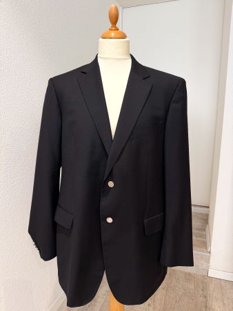 Ermenegildo Zegna Classic Sakko Schwarz 100% Wolle Gr. 56R