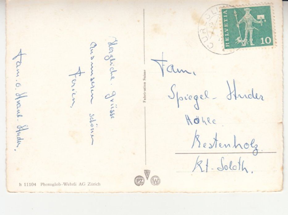 Cartoline postali: Morcote 1960 – Usato da Bürglen TG venduto da StampGraf 1