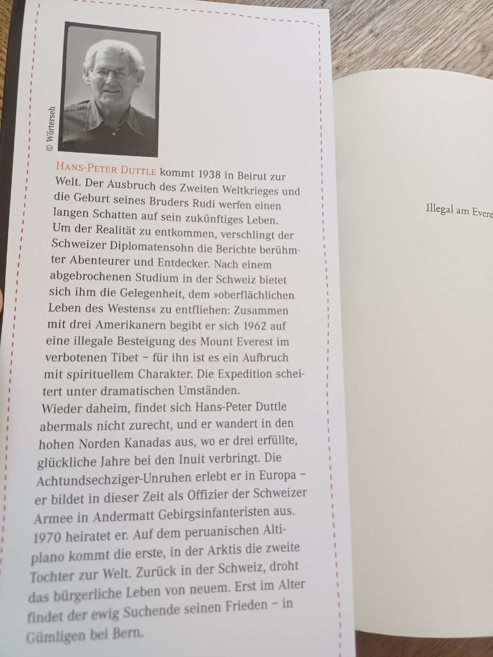 Libri: Buch Illegal am Everest von Hans-Peter Duttle – Nuovo (secondo la descrizione) da Bern venduto da rikivip 2