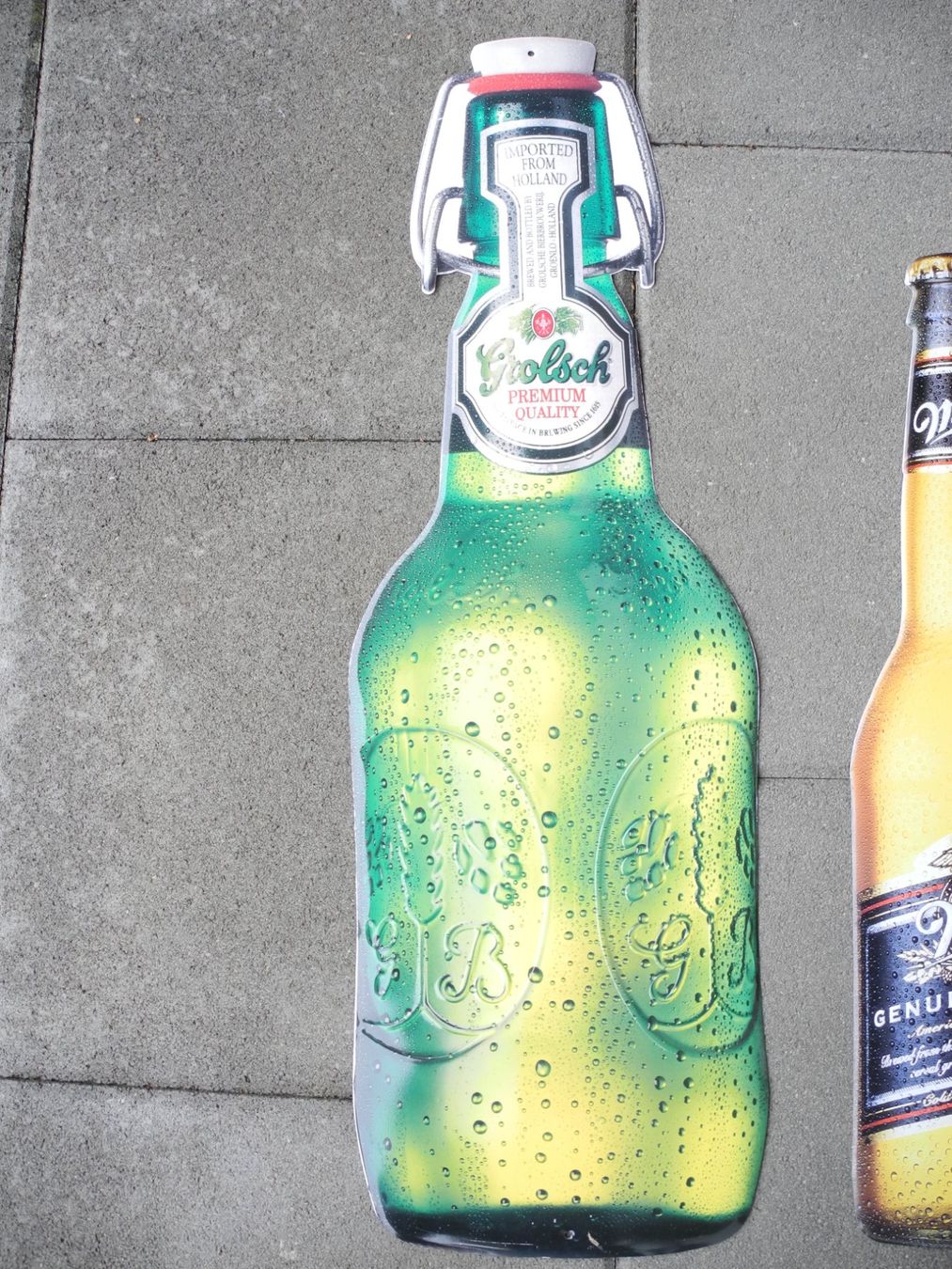 Insegne: 4 GROSSE - BIERFLASCHEN  ALU – Nuovo (secondo la descrizione) da Reinach AG venduto da Huckleberrysix 3