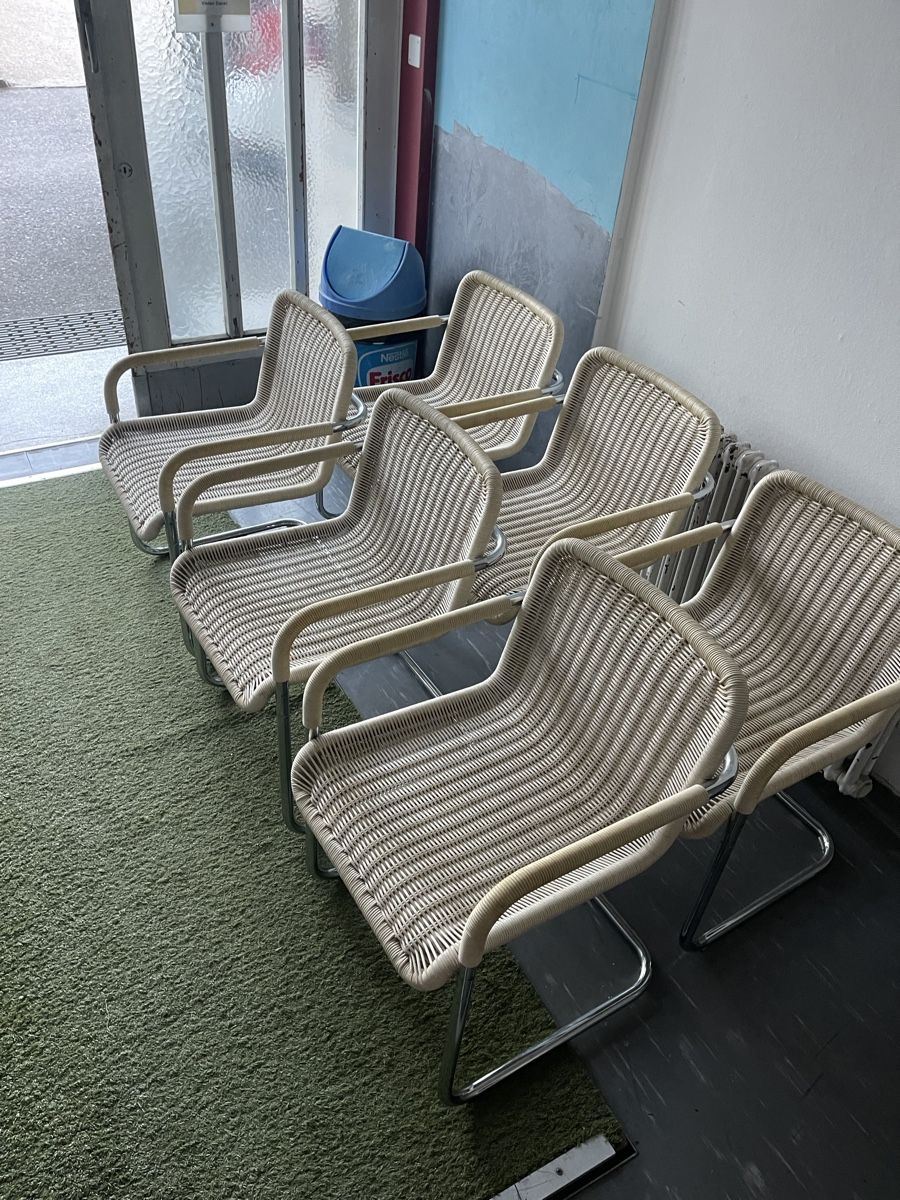 Tecta Sedie: Set aus 6 original Tecta D41 Freischwinger Stühlen – Usato da Grenchen venduto da Nur_2540