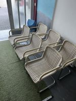 Set aus 6 original Tecta D41 Freischwinger Stühlen