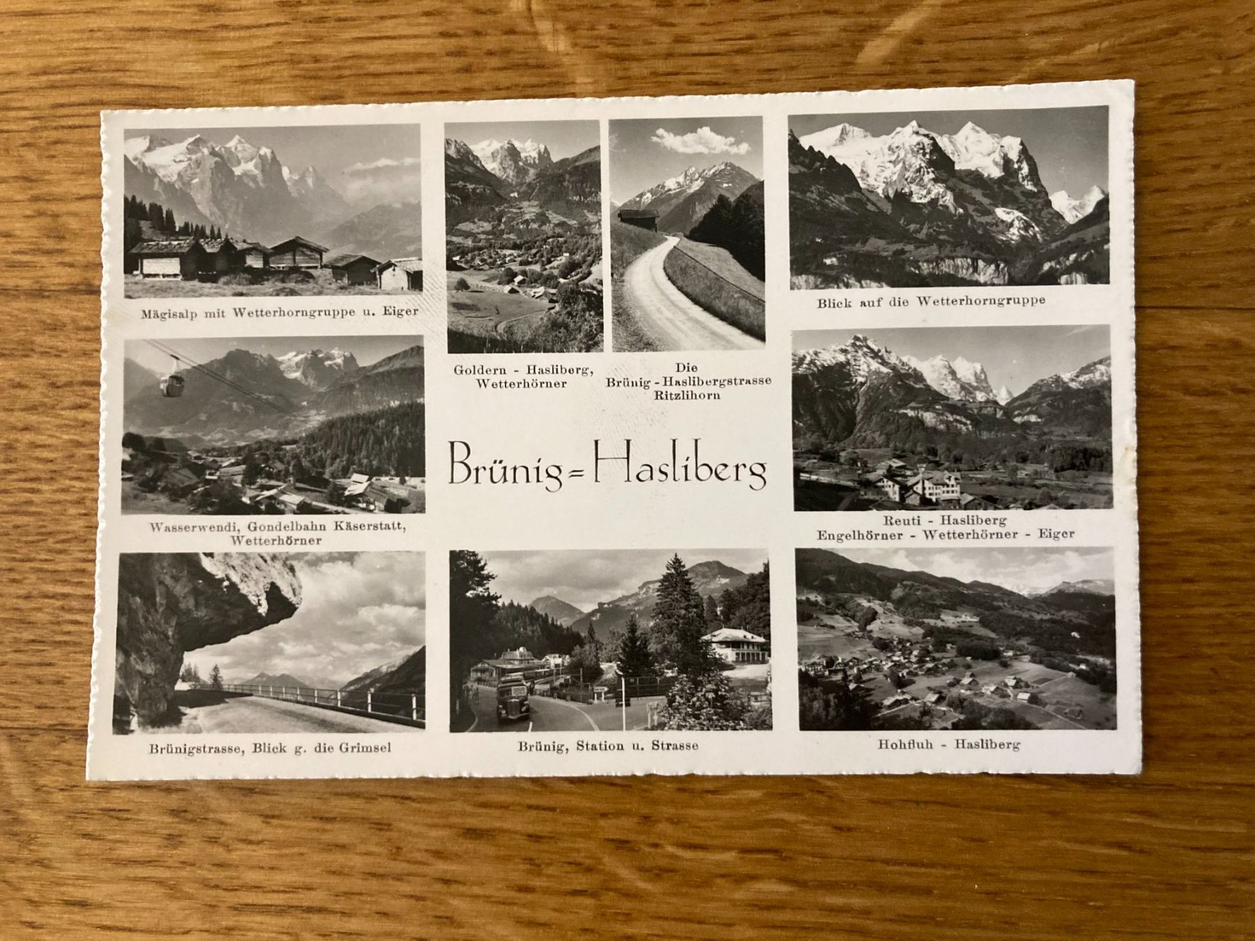 Cartoline postali: Alte Postkarte Brünig-Hasliberg, – Usato da Mönchaltorf venduto da Tschibi