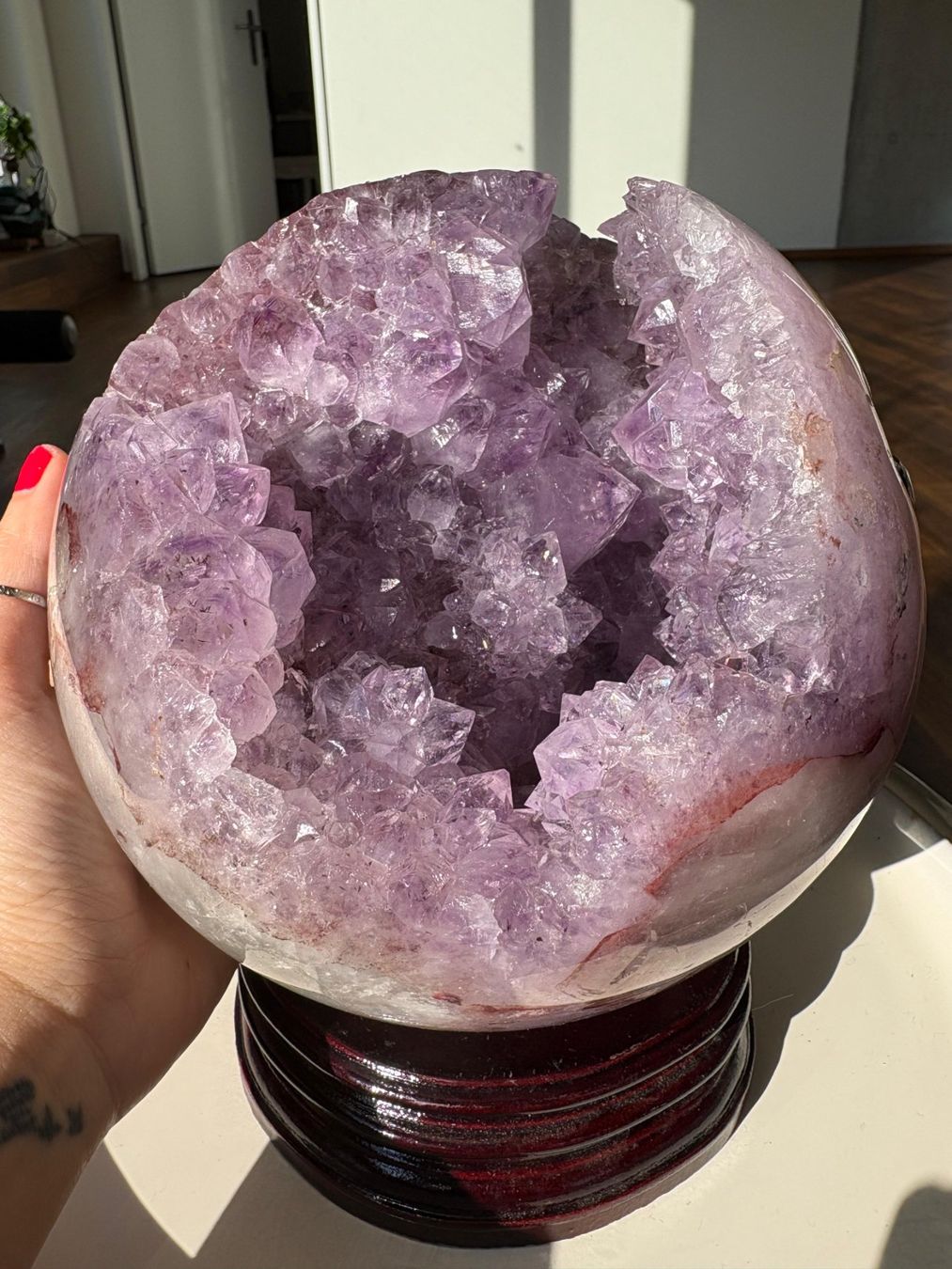 Minerali & Pietre curative: Amethyst Geoden Kugel – Nuovo (secondo la descrizione) da Neuheim venduto da m.hald 1
