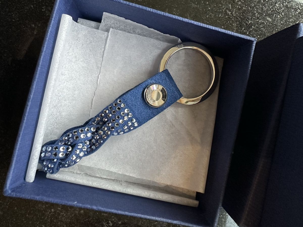 Swarovski Portachiavi: Swarovski Schlüsselanhänger Blau – Nuovo e nell'imballaggio originale da Niederlenz venduto da Shininglove 2