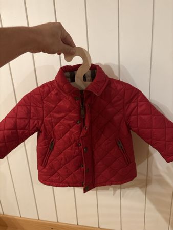 Burberry Steppjacke rot Baby Grösse 68 Zustand gut