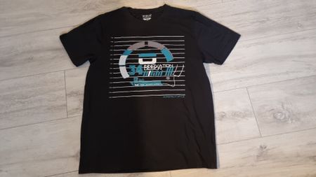 Schwarzes Wirus T-Shirt, Grösse M - Top Sommer