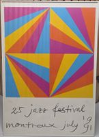 Max Bill Plakat "Jazz Festival" handsign.nr. 120x80cm