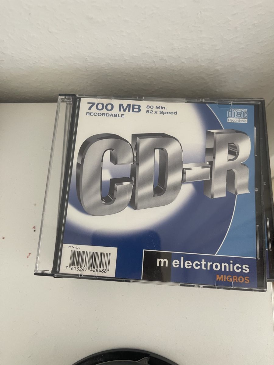 CD & DVD vergini: CD-R 700 Mo 80 Min 52x M electronics NEUF – Nuovo e nell'imballaggio originale da Versoix venduto da MTCGN