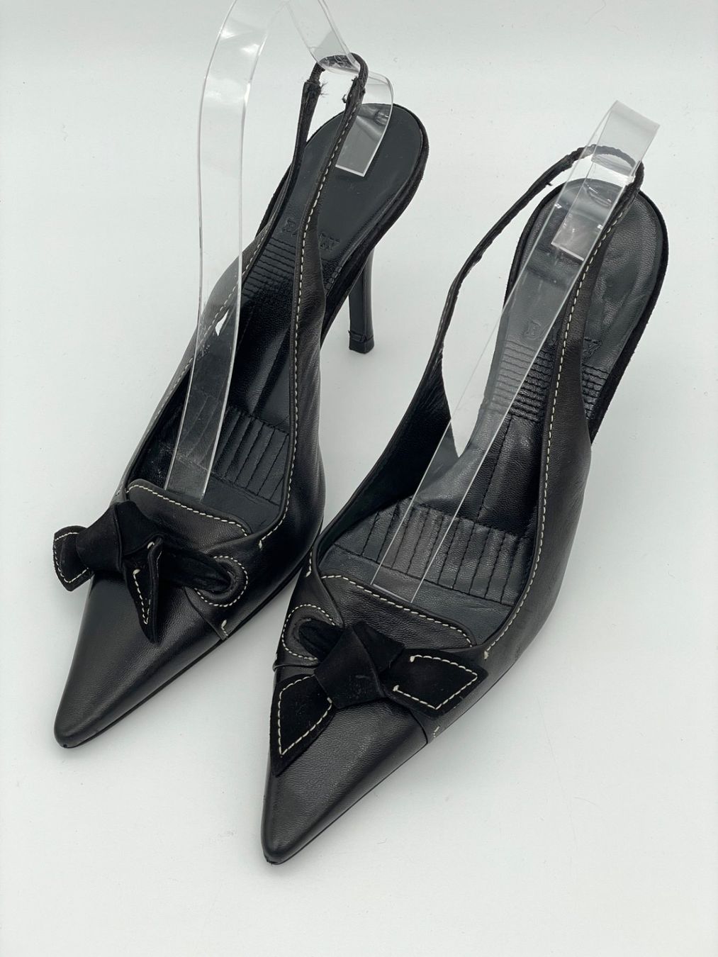 Bally Scarpe da donna: Bally Pointed Toe Bow Slingback EU 38 Schwarz – Usato da Zürich venduto da shoe_shop 2