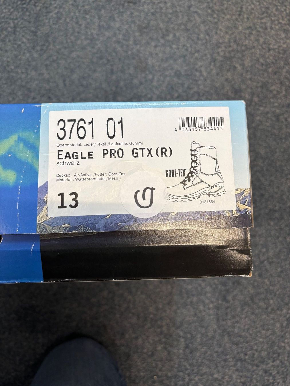 Meindl Scarpe da uomo: Meindl Eagle Pro GTX Gr. 13 / 48.5  Arbeitsstiefel – Usato da Benken SG venduto da cafi7 3