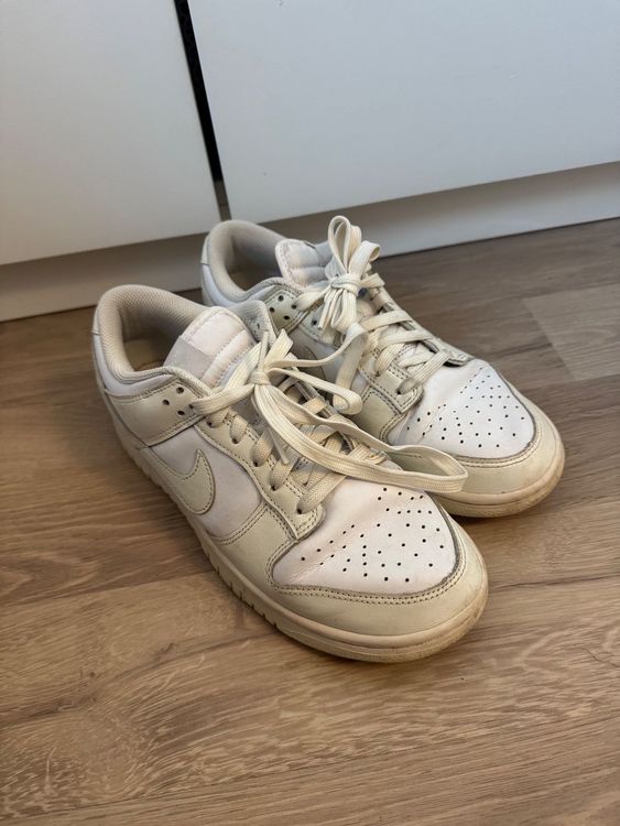Elegantes Dunk Low Weiss Fotos