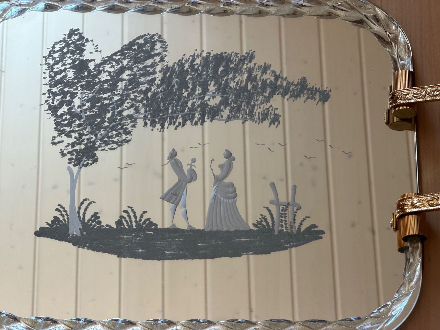 Murano Plateaux: Murano Spiegeltablett – D'occasion à Ebikon par Berku 3