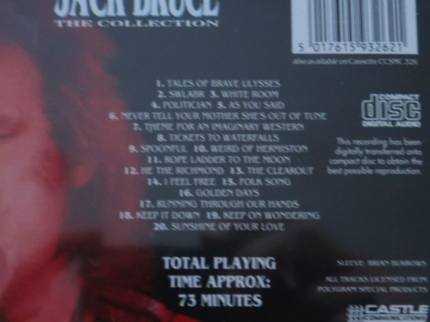 CDs: JACK BRUCE - THE COLLECTION - EX- THE CREAM - CD – Gebraucht aus Basel von Patiscat 2
