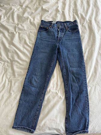 Levi's 501 Crop Jeans Blau/Bue 24Wx28L