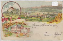 Gruss aus Teufen App. - Litho