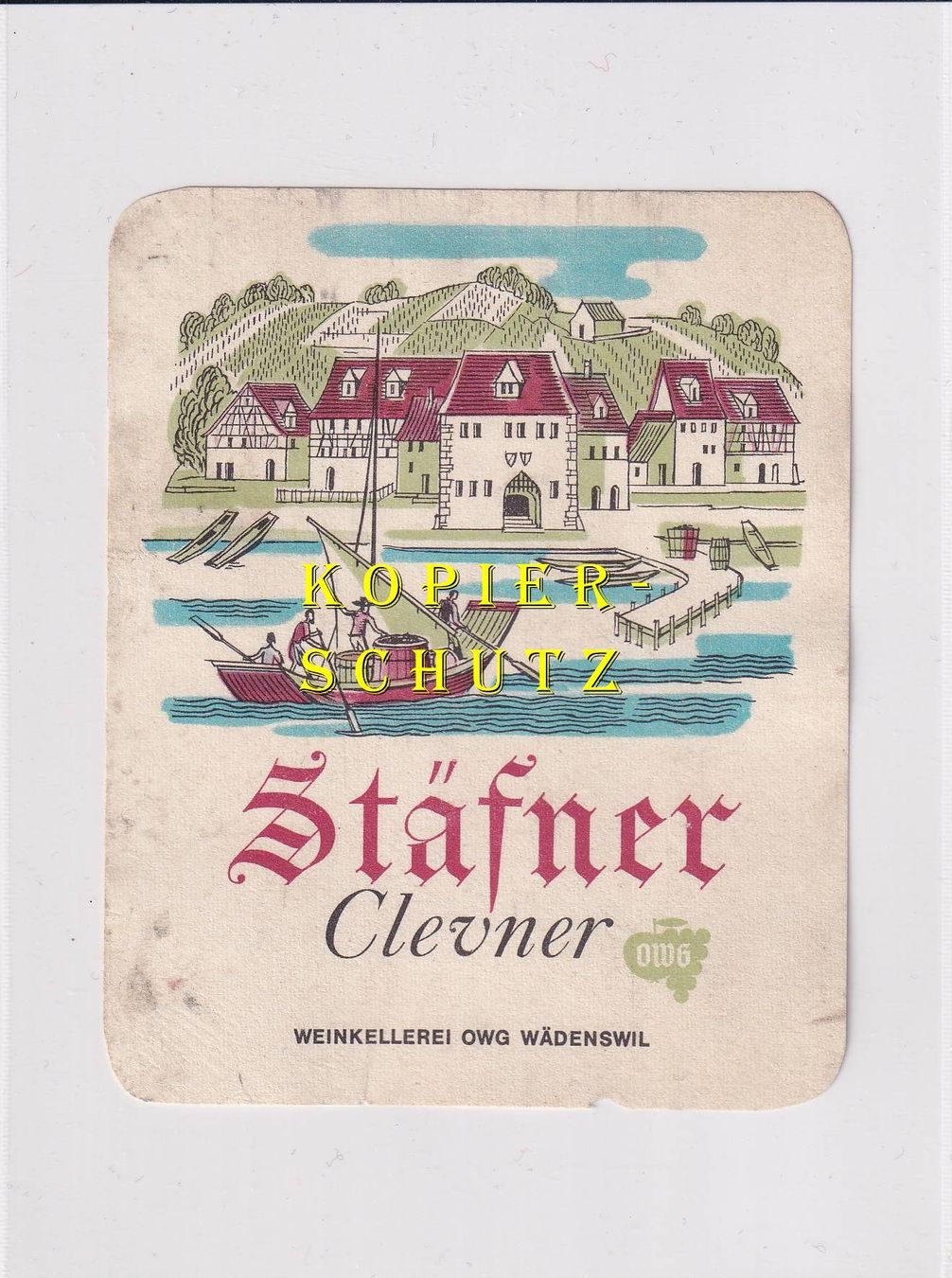 Carta: Etikette für Wein - Stäfner Clevner /bd – Usato da Hombrechtikon venduto da Rudolf07