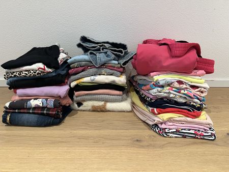 Mädchen Kleiderpaket Grösse 122 - 128 bunt gemischt