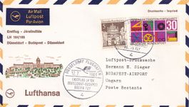 Erstflug Lufthansa Düsseldorf - Budapest 1968