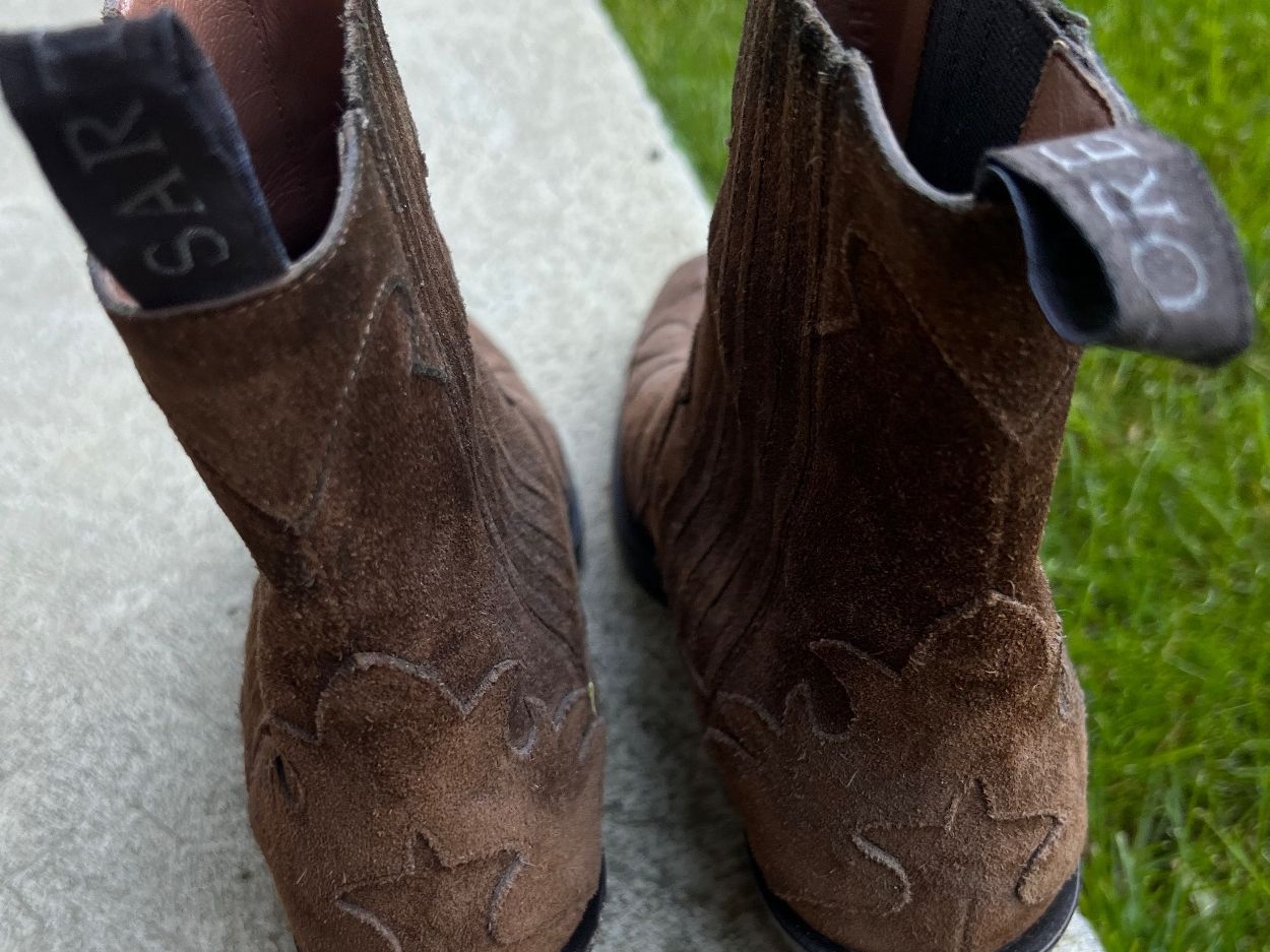Sartore Scarpe da uomo: SARTORE suede ankle cowboy boots – Nuovo (secondo la descrizione) da Lausanne venduto da NYC67 5