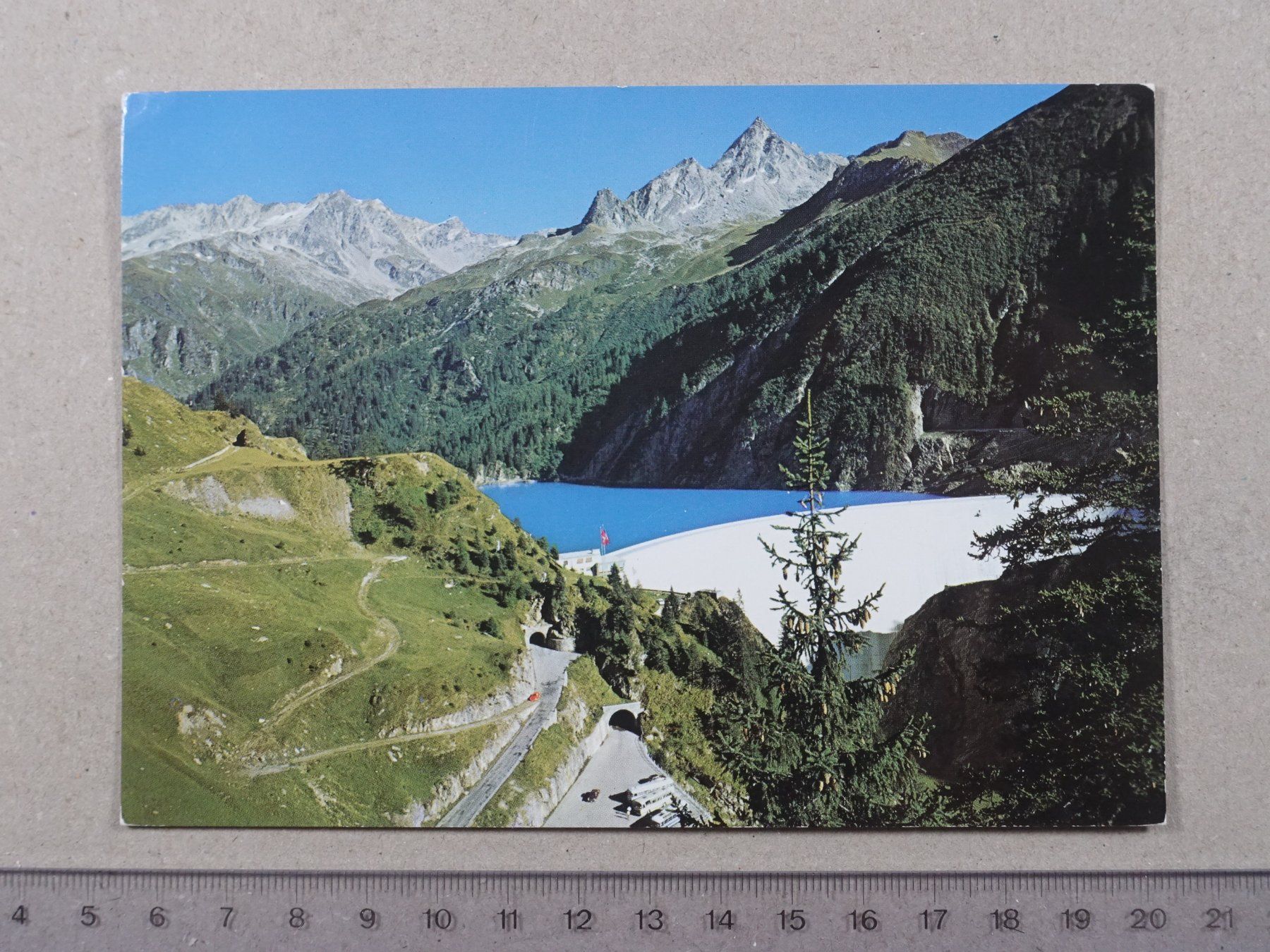 Cartoline postali: Diga di Luzzone, 1993 – Usato da Lenzburg venduto da fh1