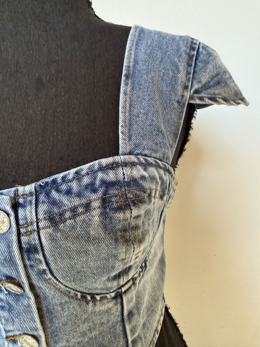 Top: Boho Jeansbustier – Nuovo (secondo la descrizione) da Sigriswil venduto da ck56 1
