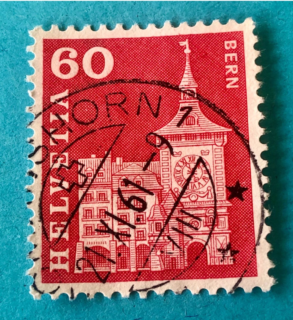 Tutti i francobolli: Nr.364 Zeitglockenturm,Bern GESTEMPELT   – Usato da Aarau venduto da Billa007