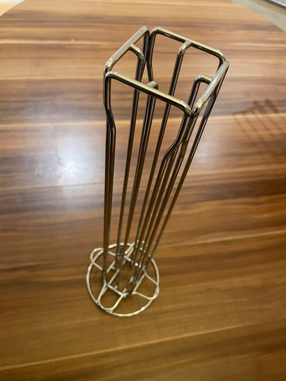 Kaffeekapselhalter Für Kaffeepads – Schwarz, Metall, 17,8x17,8x22 Cm, Für Theke & Bar