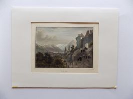 Thun kolorierte Ansicht von Rohbock