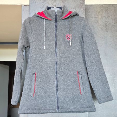 🐸 FARO YACHTING CLUB KAPUZENJACKE L JACKE GRAU HOCHWERTIG