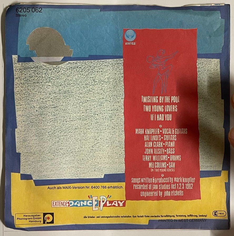 Dischi in vinile: Single: DIRE STRAITS - Twisting By The Pool – Usato da Frenkendorf venduto da Yard-Sale-2000 1
