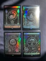 MTG Basic lands foil NM-MT EN SLD 240-41-42-43 Mark Riddick