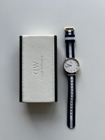 Daniel Wellington Uhr gold/navy/weiss, mit Wechselarmband