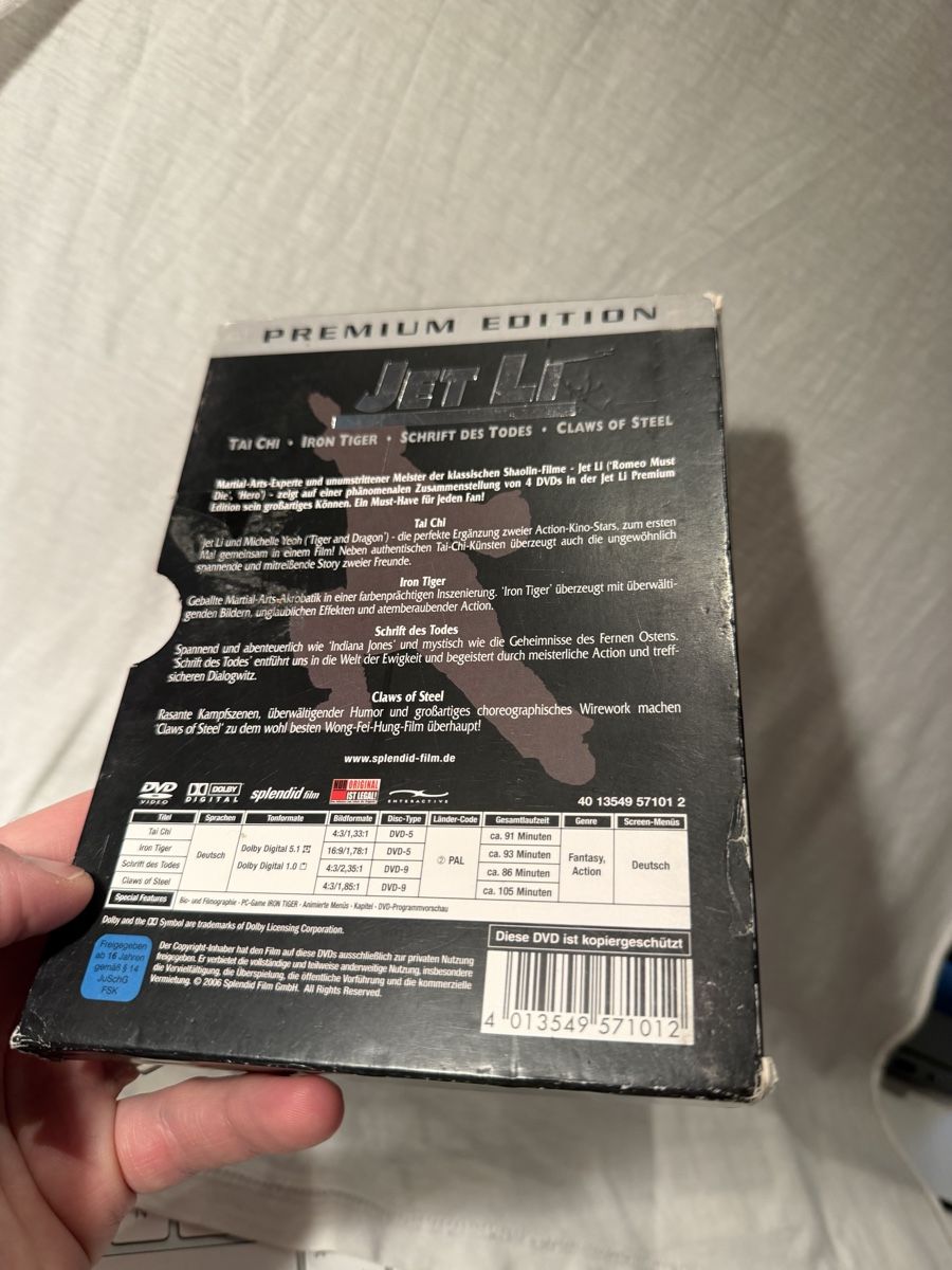 Tutti i DVDs: Jet Li DVD-Box, Premium Edition - Uncut & RAR – Usato da Zollikofen venduto da hekote 5