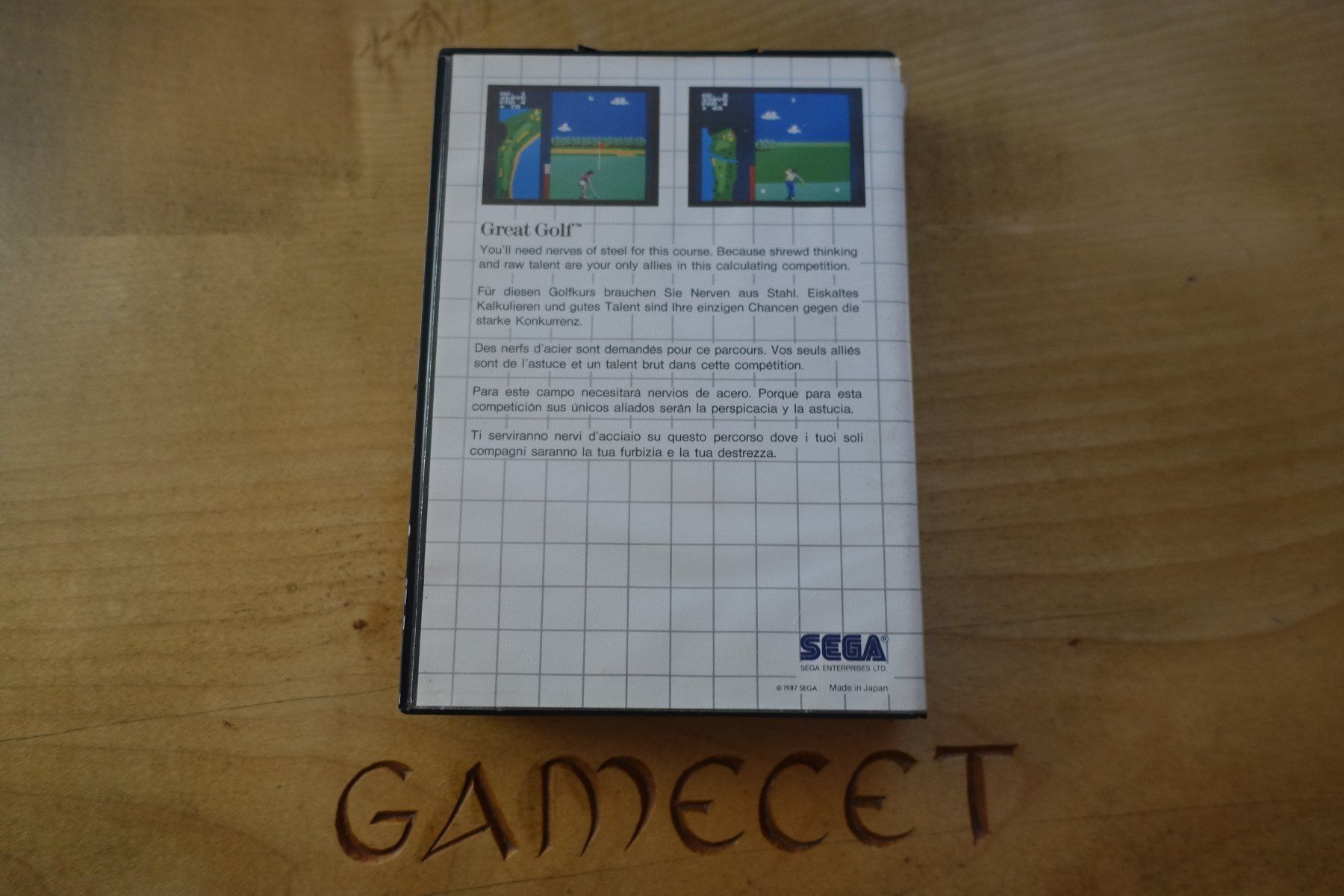 Sega Giochi: Great Golf - Sega Mastersystem – Usato da Steinach venduto da Gamecet 3