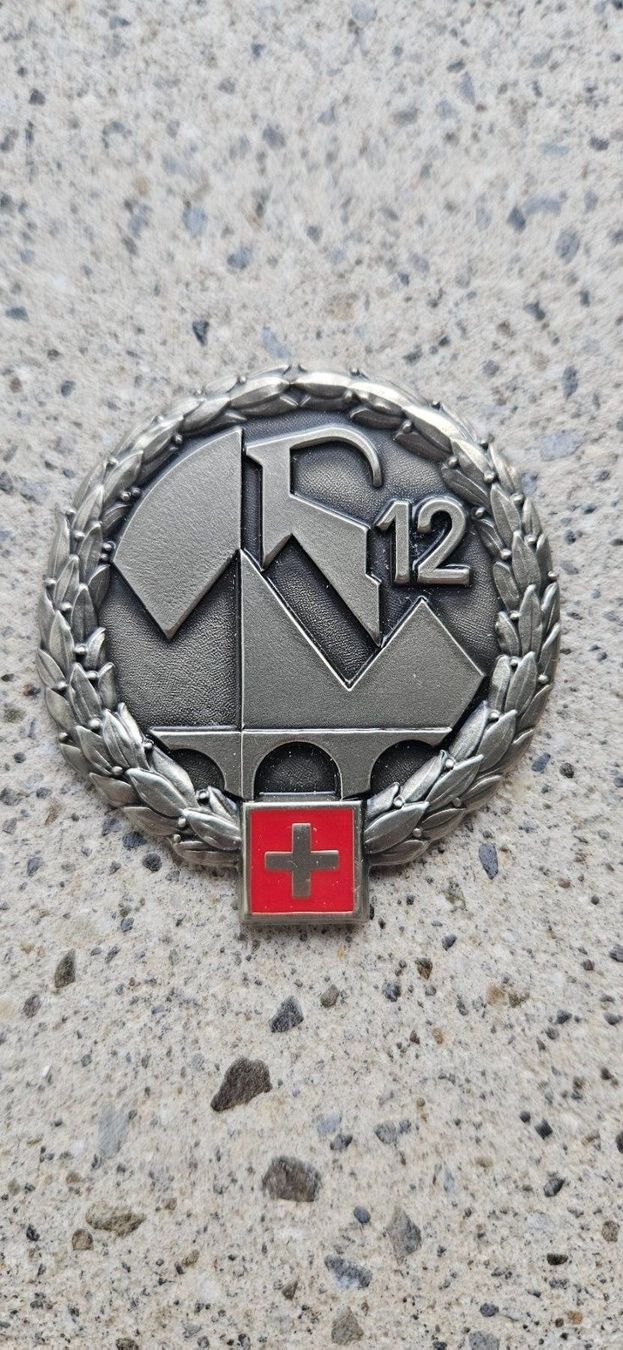 Schweizer Armee Placchette & Badge: *** Beretemblem Silber Schweizer Armee *** – Nuovo e nell'imballaggio originale da Riedholz venduto da fr_sIruP