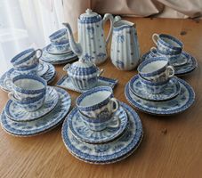 Tee/Kaffeeservice Zwiebelmuster 12 Pers. Sehr schön, Rarität