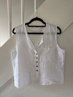 Neue Leinen Bluse weiss Grösse M 