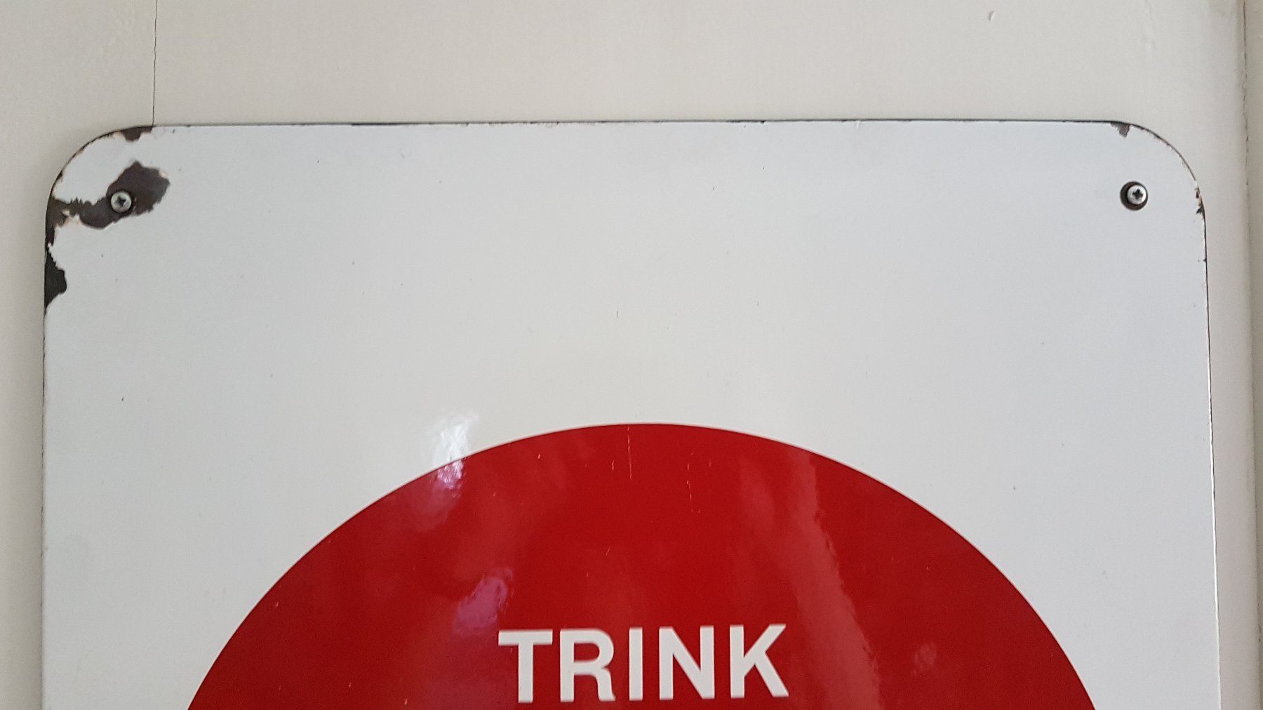 Coca-Cola Schilder: Original Coca-Cola Emaille Schild – Gebraucht aus Mollis von Cadillac58 1
