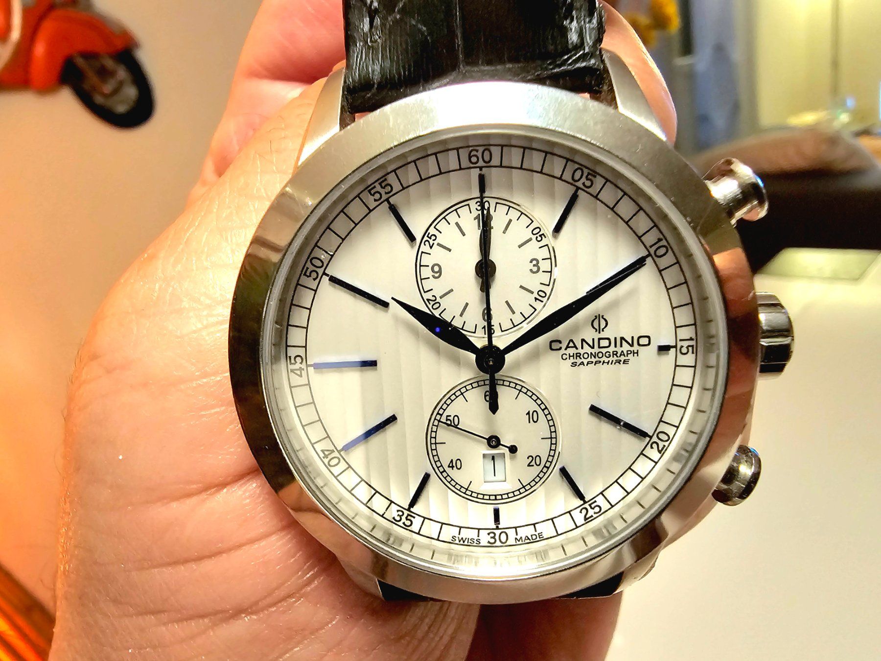 Orologi: GANDINO CHRONOGRAPH SAPHIRE 43mm – Usato da Winterthur venduto da Navitimer 1