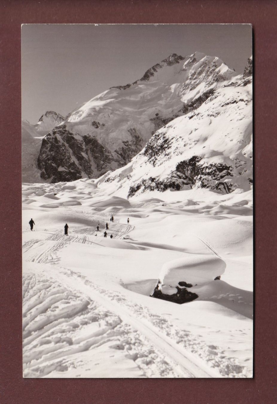 Cartoline postali: MORTERATSCHGLETSCHER - 1954 – Usato da Pully venduto da nicecards