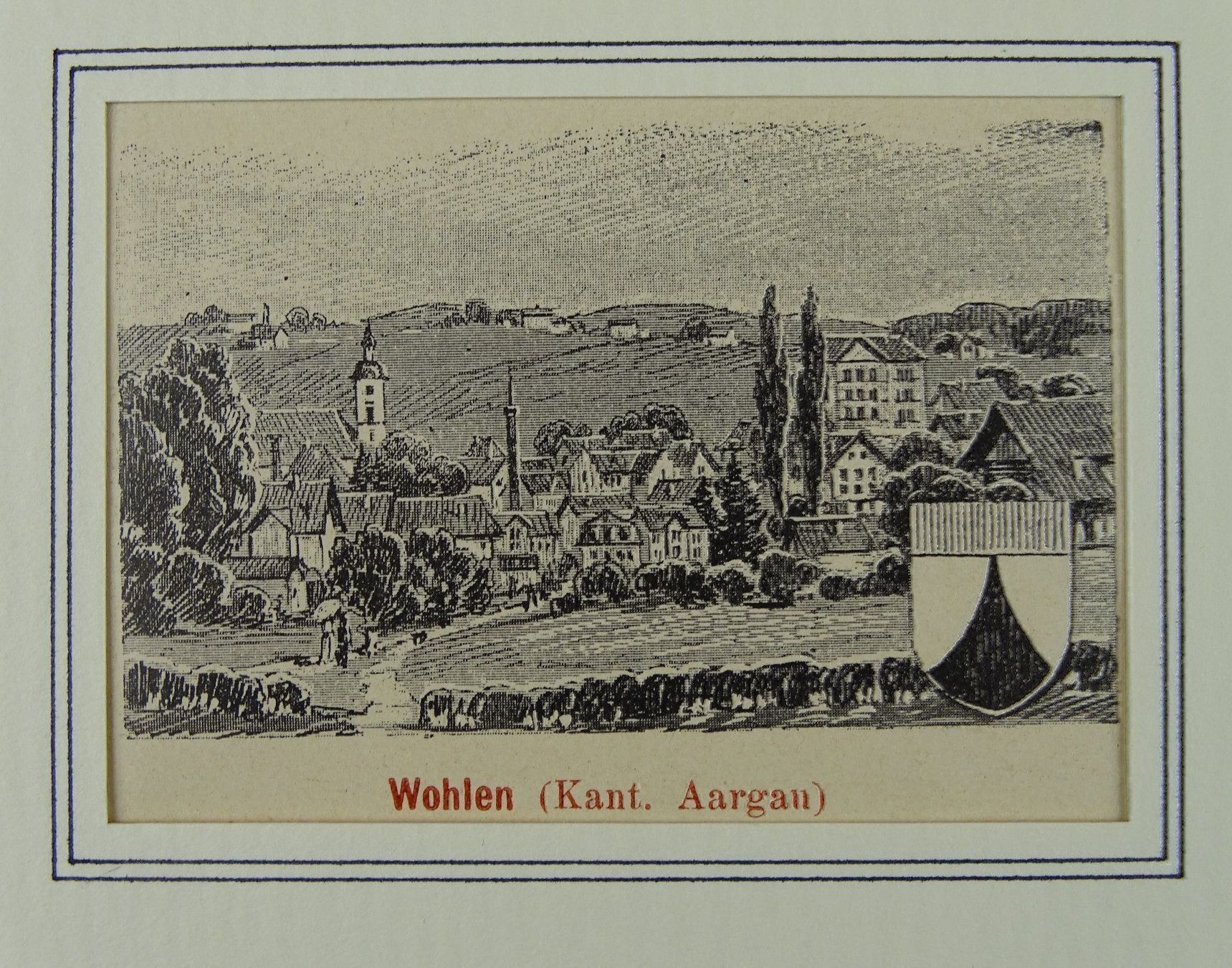 Incisioni: WOHLEN, ZINKÄTZUNG 1896 – Usato da Grüningen venduto da Kartensammler