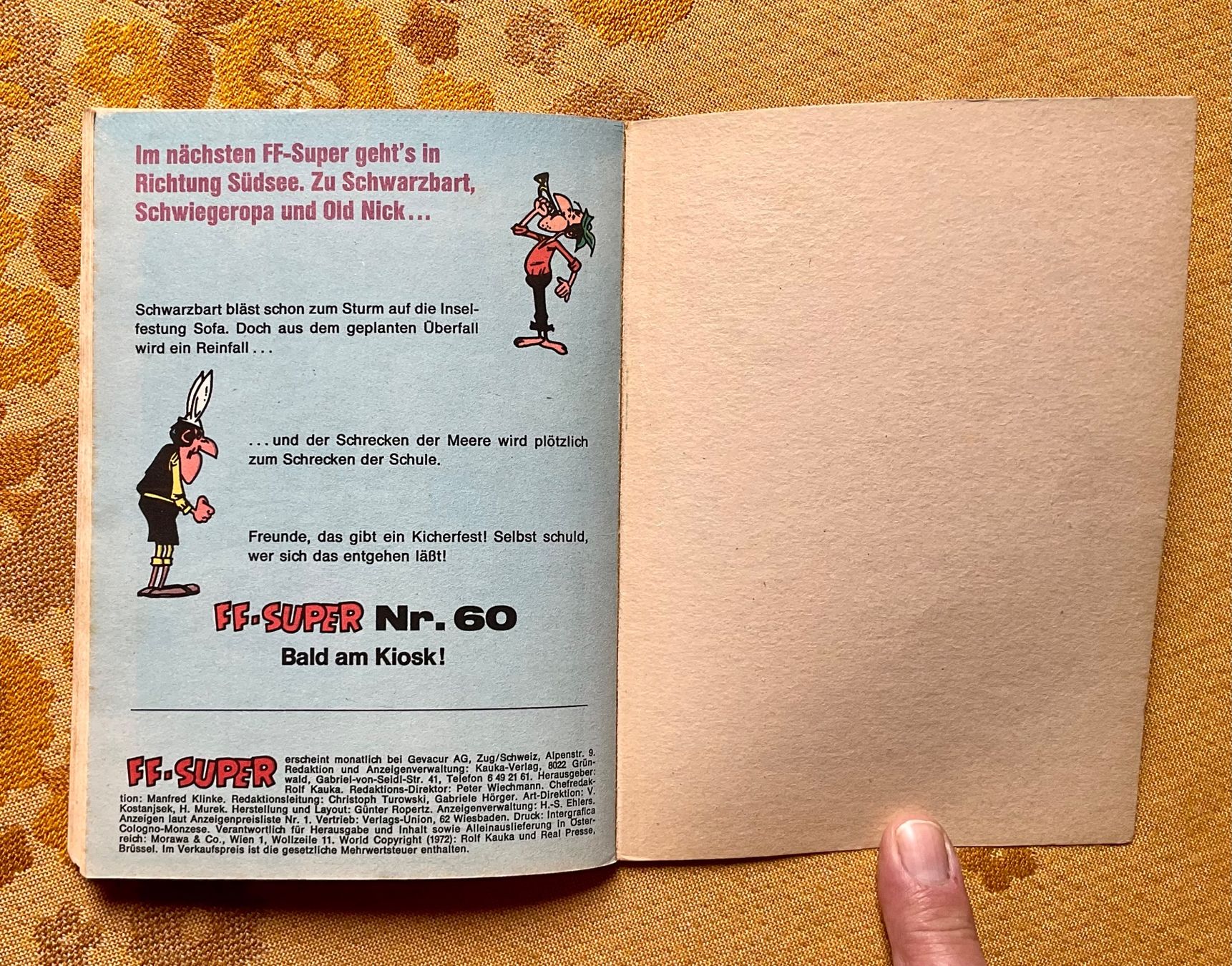 Fumetti: FF-Super Taschenbuch Nr 59 von 1972 – Usato da Endingen venduto da nathan05 8