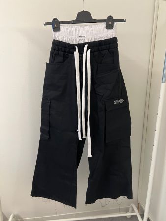 Black Double Waist Pants M – Trendy, Neu