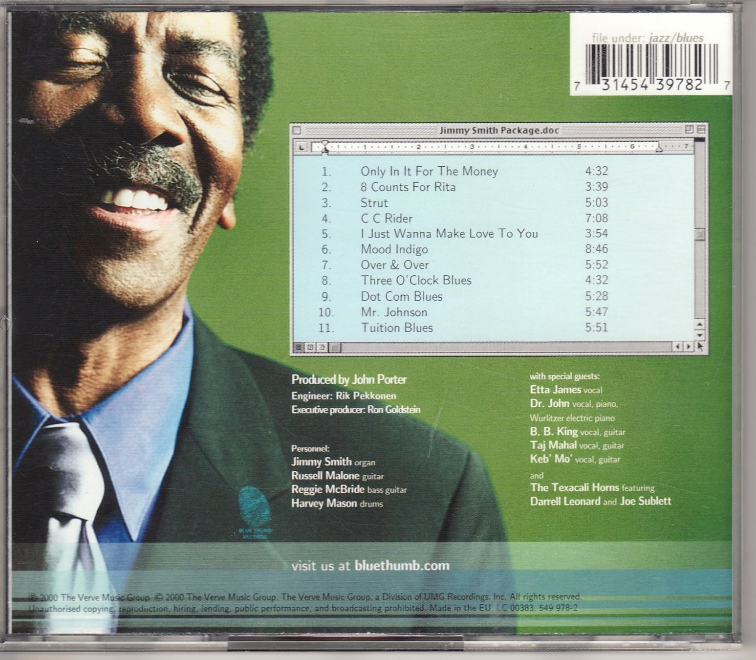 CDs: Jimmy Smith – Dot Com Blues – Neu (gemäss Beschreibung) aus Boussens von catfood01 1
