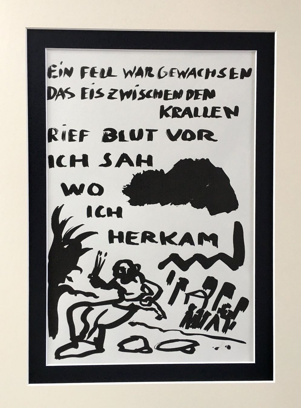 Grafica & Litografie: A.R. Penck 2 Original Siebdrucke / Serigraphien "Lyrik" – Usato da Nennigkofen venduto da juhit
